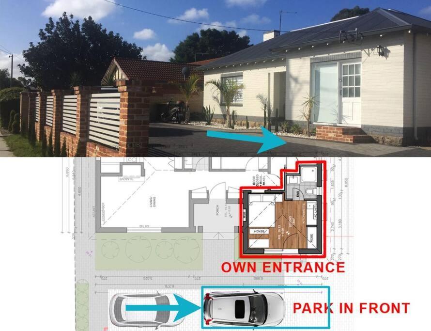 Studio A - Small Gem On The Busy Road Perth Exteriör bild